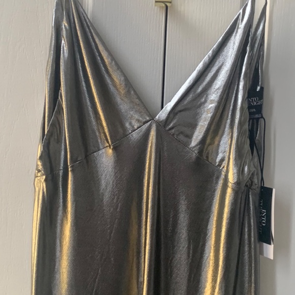 NWT Zara Limited Edition Metallic Dress Sz. L - Picture 6 of 6